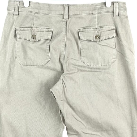 Riders Women's Tan Pants Size 12M Stretch Comfort No-gap Waistband Straight Leg - Picture 4 of 11